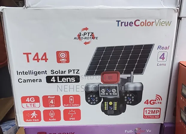Smart 4G LTE Solar CCTV Camera - T44 Model - 1