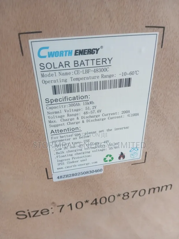 300Ah 15kWh Cworth Energy Baturi - 1