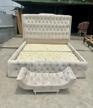 Upholstery Tufted Wooden Bedframe - 6x6