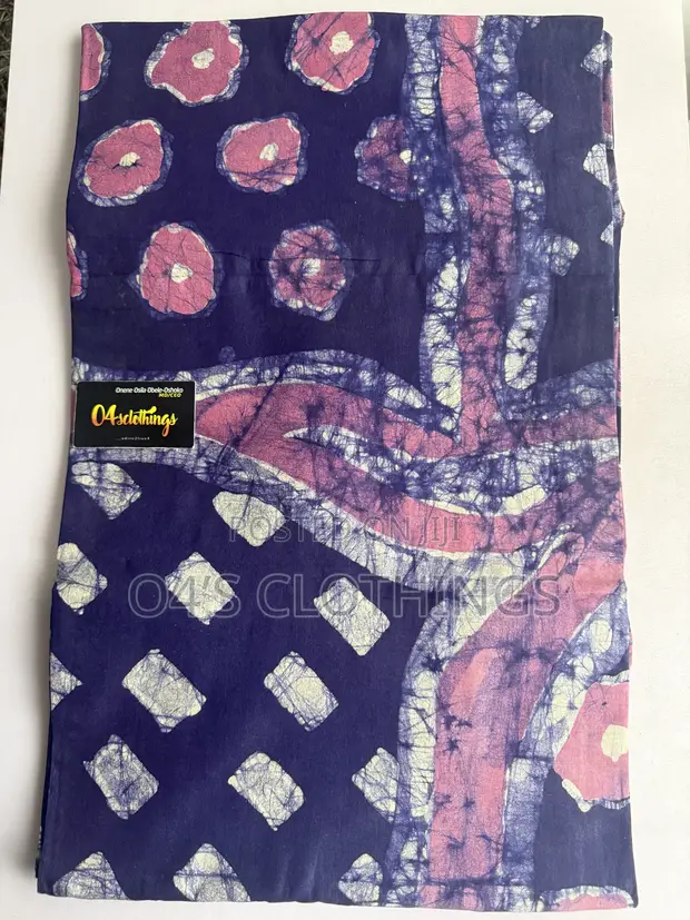 Artistic Cotton Adire Fabric - 5 Yards - 1
