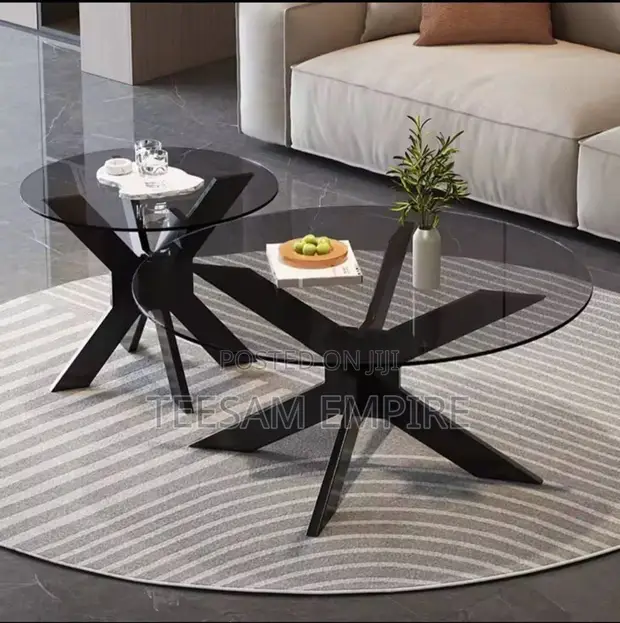 Home Interiors Center Table with Glass Top - 1