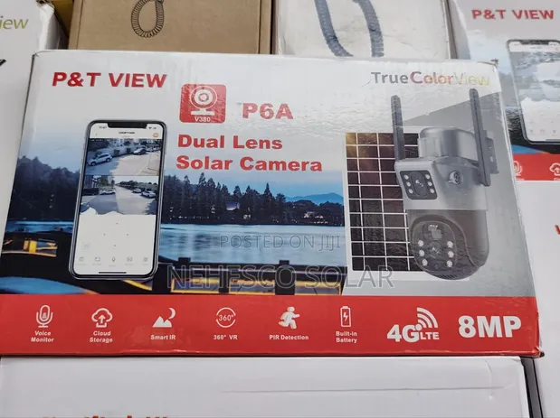 P6A 8MP Outdoor Solar Security Camera - 1