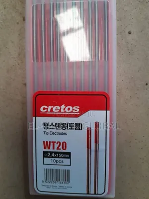 Cretos WT20 Thoriated Tungsten Electrodes (3.2x150mm, 10pcs)
