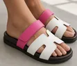 Big Boss Women's Slides - Pink & White - 1