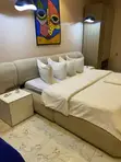 6x6 King Bed Frame da 2 Side Drawers - 1