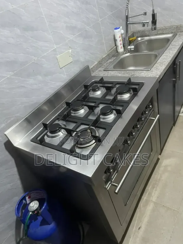 6-Burner Gas Cooker with Oven - 1