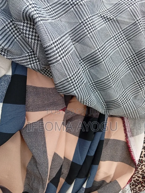 Clean Check Fabric Material - 1