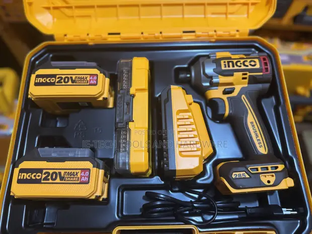 INGCO 20V Cordless Impact Wrench Kit - 1