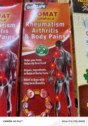 Rheumatism Arthritis Jikin Zafi Maganin Ruwa Gold Life