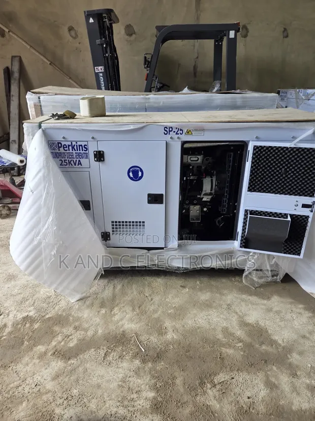 Perkins 25kVA Three-Phase Soundproof Generator - 1