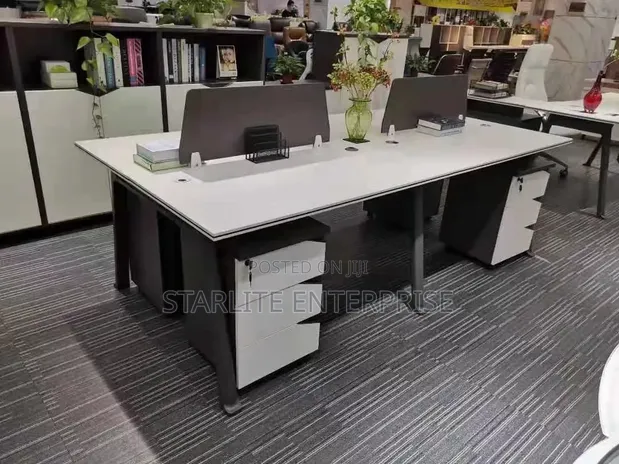 Boss Office Products Executive Workstation Table (4 Seaters) - 1