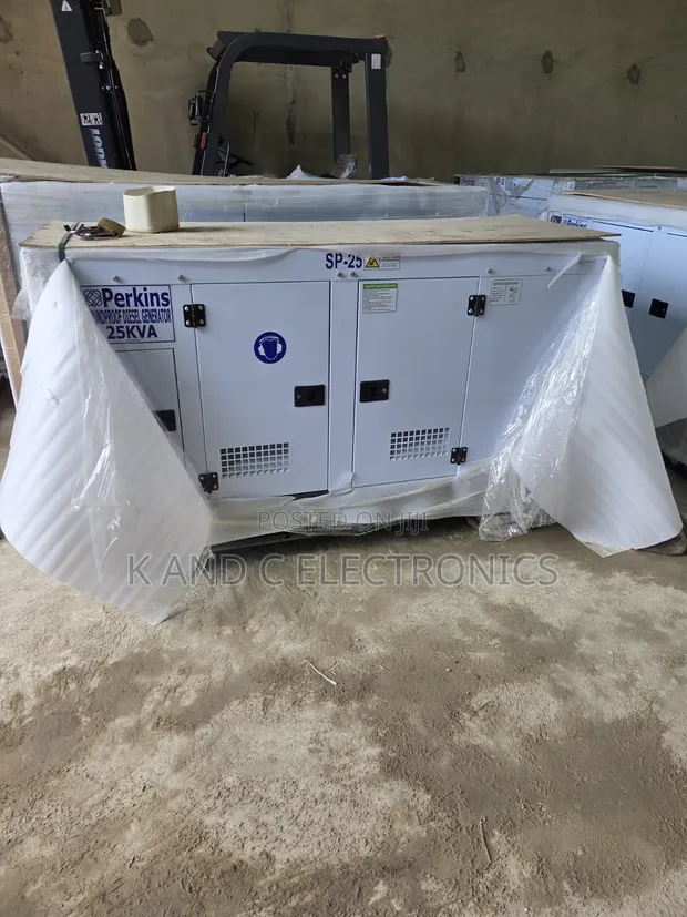 Original Perkins 25kVA Three-Phase Diesel Soundproof Generator - 1