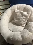 Oversized Sherpa Bouclé Lounge Chair - 2