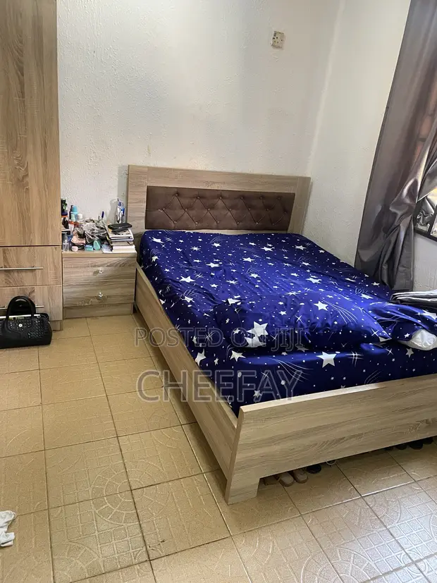 4x6 Bed Frame and Mattress with Bedside Drawer - 1