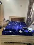 4x6 Bed Frame and Mattress with Bedside Drawer - 2