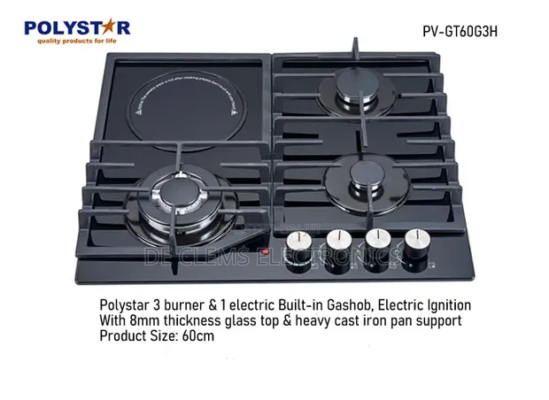 Polystar 3 Gas + 1 Electric Wurin Saka Gas Mai Haɗawa - 1