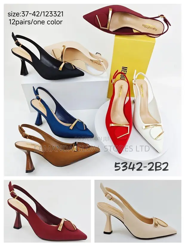 Aaron Sm Elegant Pointed-Toe Slingback Heels - 1