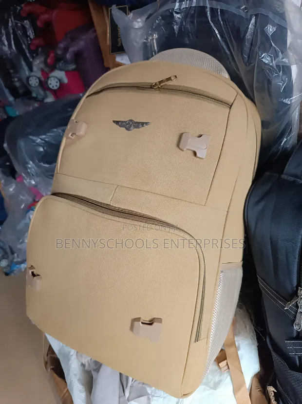 Big Quality Jean Backpack with Buckles - 1