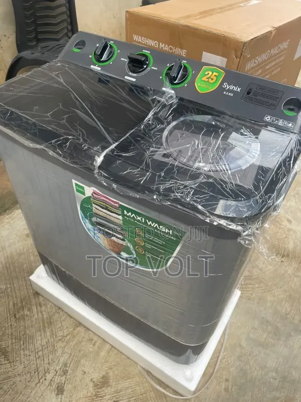 Synix 8.5KG Twin Tub Washing Machine with Spin Dryer - 1