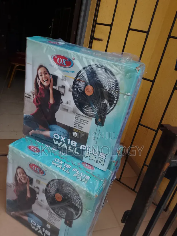 OX 18" Plus Wall Fan - Black - 1