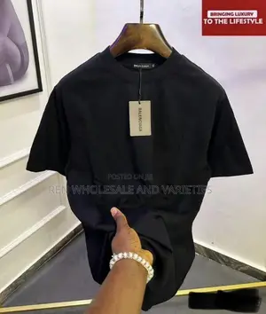 Balenciaga Plain Cotton Polo Shirt - Brand New