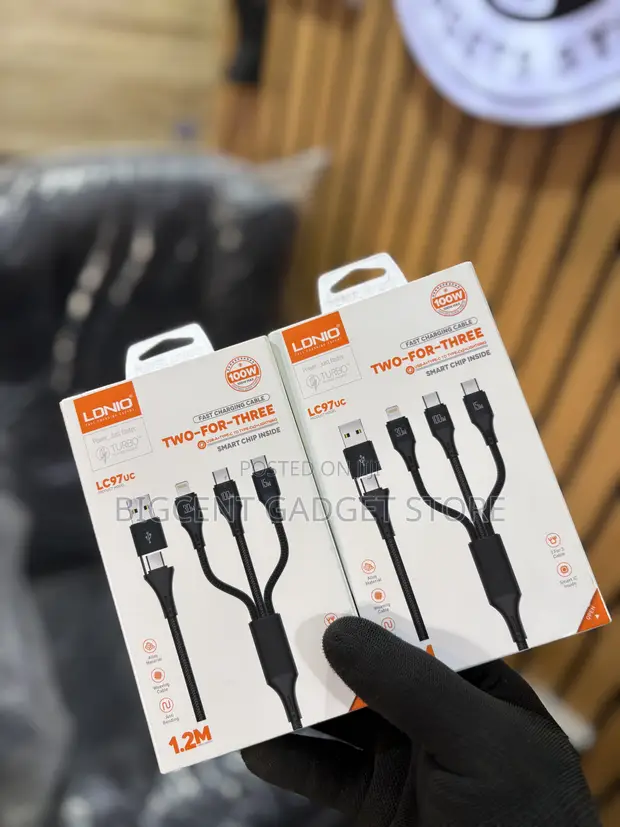 Brand New LDNIO 3-in-1 Fast Charging Cable - 1