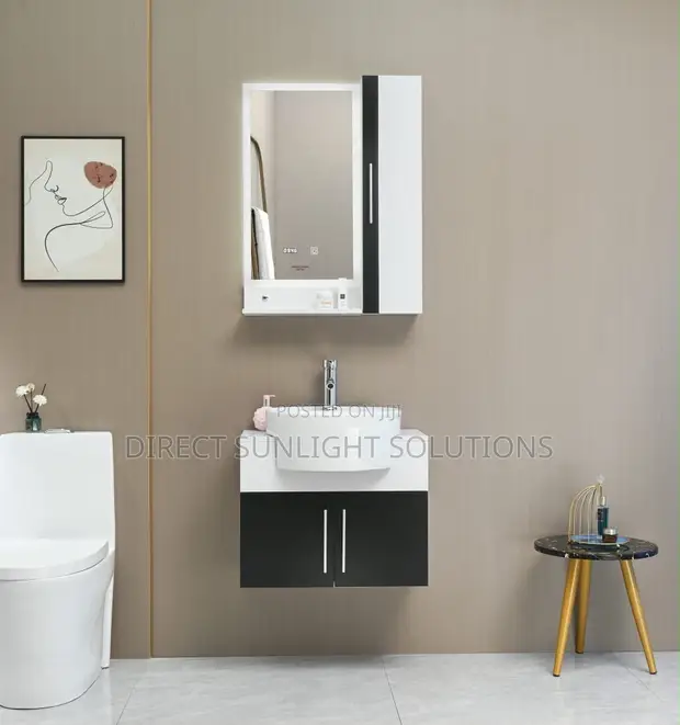Master Wash Hand Basin with Cabinet - Square Ceramic - 1