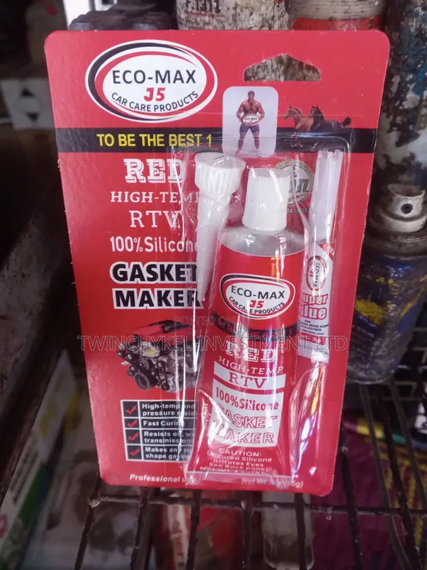 Eco Max J5 Red High-Temp RTV Silicone Gasket Maker - 1