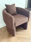 Brown Boucle Accent Chair - Home Interiors - 2