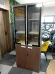 Boss Office Products Executive Wooden Shelves with Glass Doors - 3