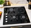 Premium 4-Burner Gas Cooker/Hob tare da Wutar Lantarki - 1