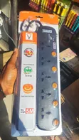 Vico UK 5-Way Extension Socket with Surge Protector - 2