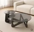 Sabon Center Table da Gilashi tare da Side Stool - 1
