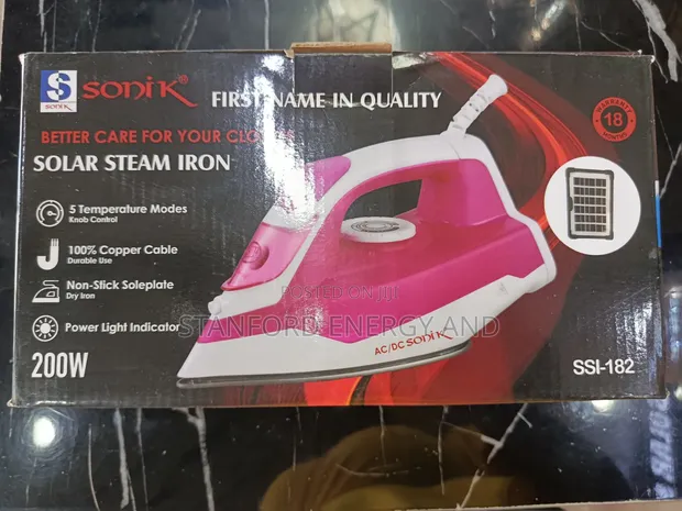 Sonik Solar Steam Iron - Brand New - 1