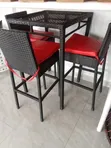 Rattan Barstool Set of 4 - 1