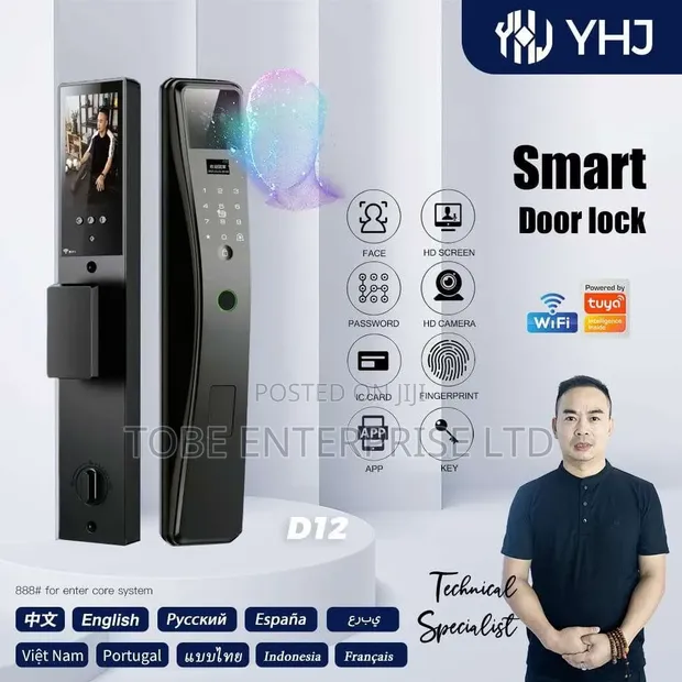 YYHJ Smart Door Lock with Camera & Fingerprint - 1