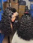 Gashin Mutum 100% Wig Mai Girma da Karkace - Baki, 24" - 3