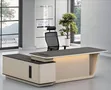 2m Executive Table with LED Lights & Storage - 1