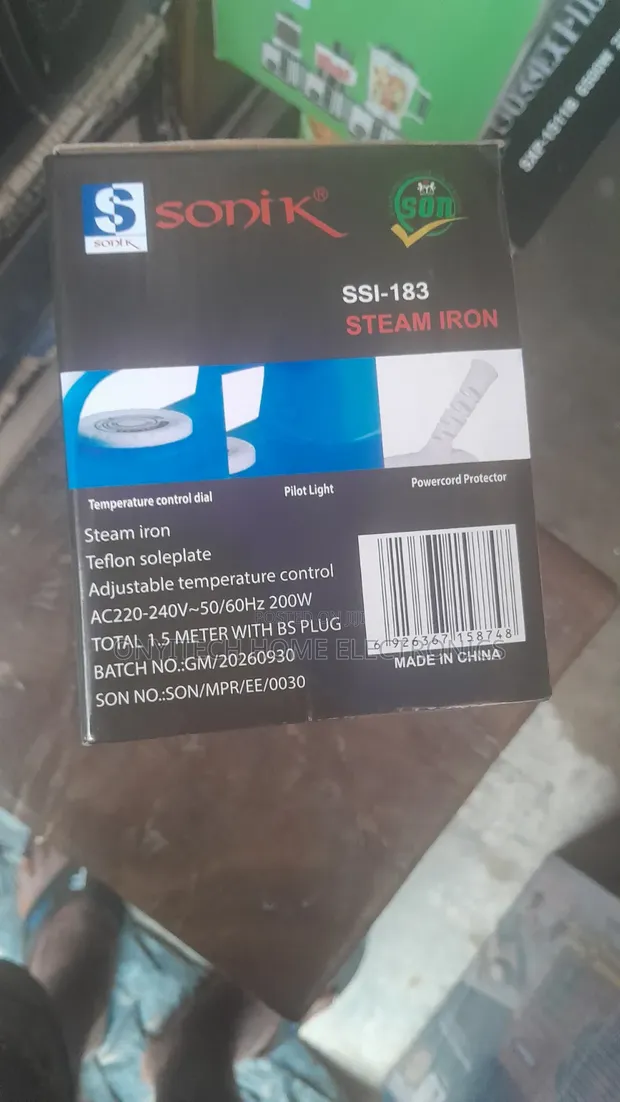 Sonik Solar Steam Iron - 1