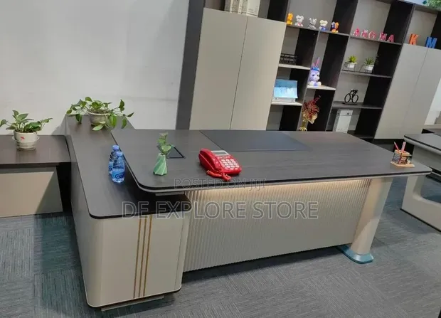2m Executive Office Table with LED Light - 1