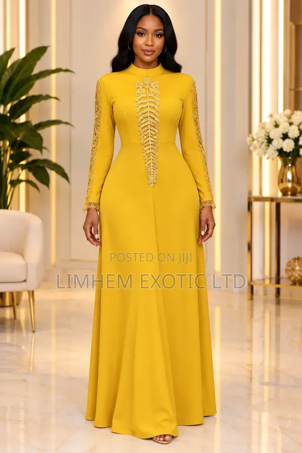 Limhem Exotic Ltd Yellow Maxi Dress - 1