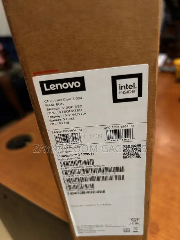 New Lenovo Ideapad 3 Laptop: Intel Core i3, 8GB RAM, 512GB SSD - 1