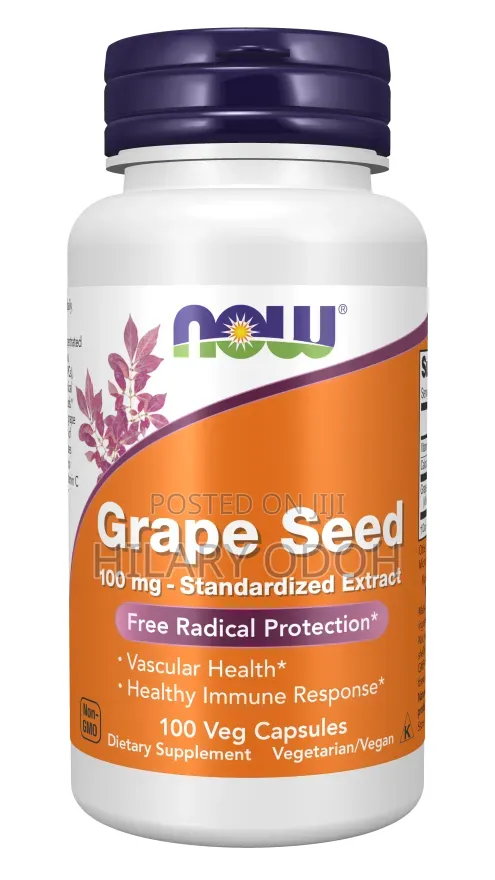 NOW Foods Grape Seed Extract 100 Veg Capsules - 1