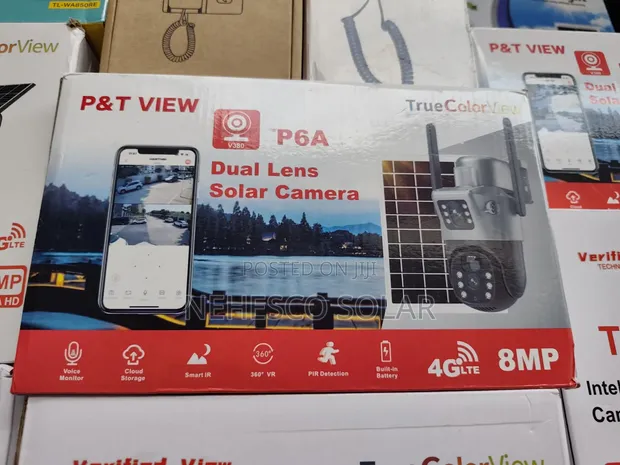 P6A Solar CCTV Camera with PIR Human Detection - 1