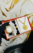 Men's Wristwatch, Bracelet & Necklace Jewelry Set - 1