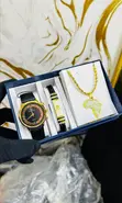 Men's Wristwatch, Bracelet & Necklace Jewelry Set - 2