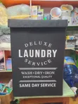 Collapsible Laundry Storage Basket with Lid & Handles - 1