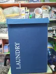 Collapsible Laundry Storage Basket with Lid & Handles - 2