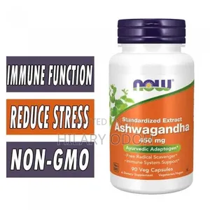 NOW Foods Ashwagandha, 450mg, 90 Veg Capsules