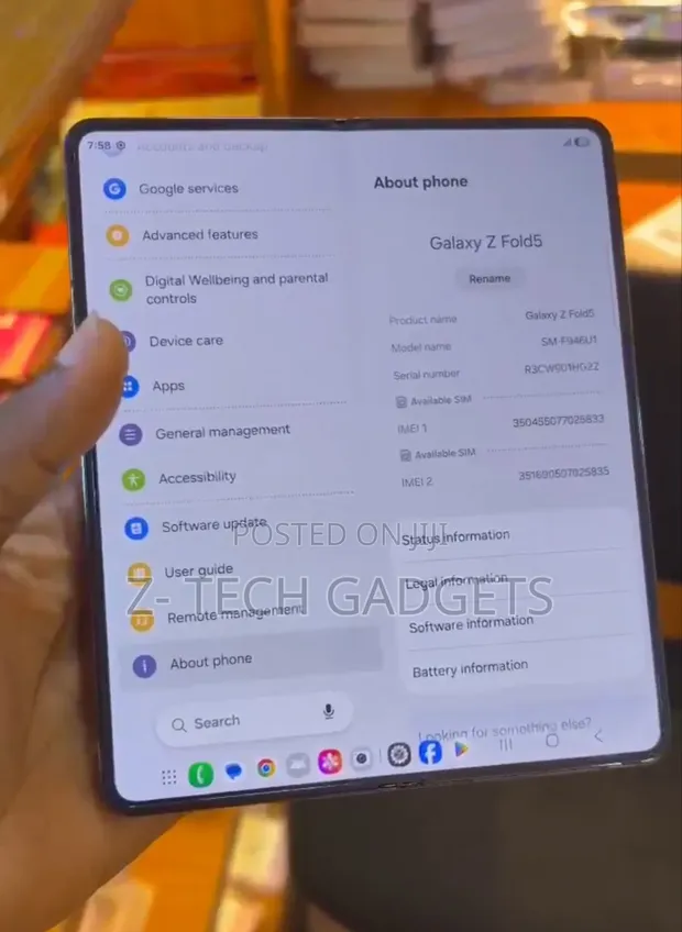 Samsung Galaxy Z Fold 5 256GB Black - 1